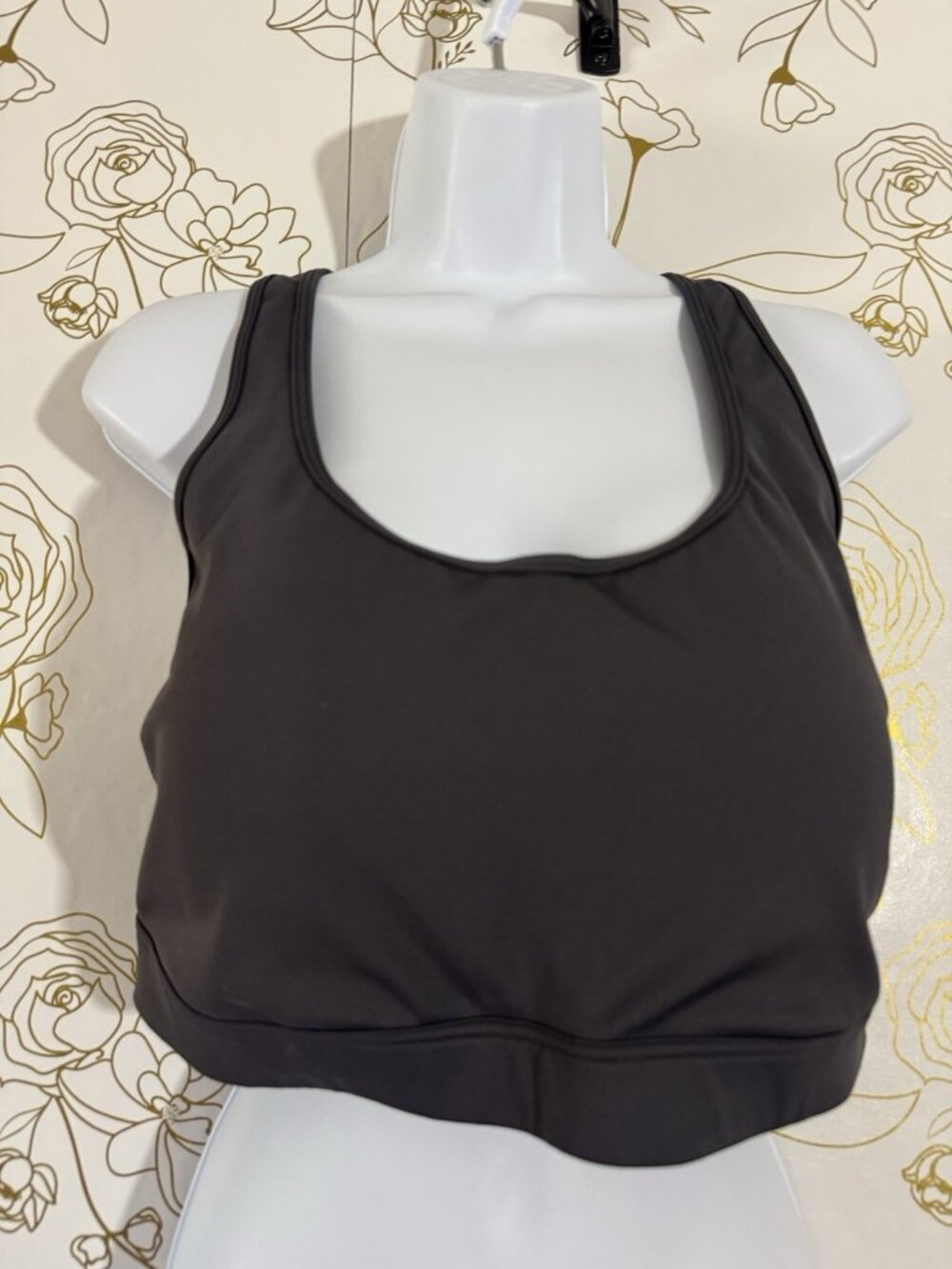 Id Ideology Sports Bra Size 2x Gray Performance Plus Size Medium Impact  NWT
